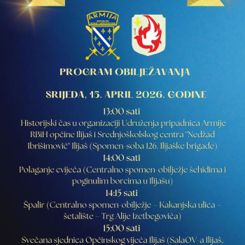 Program obilježavanja Dana Armije Republike Bosne i Hercegovine 