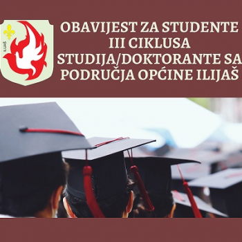 Obavijest za studente III ciklusa studija i doktorante